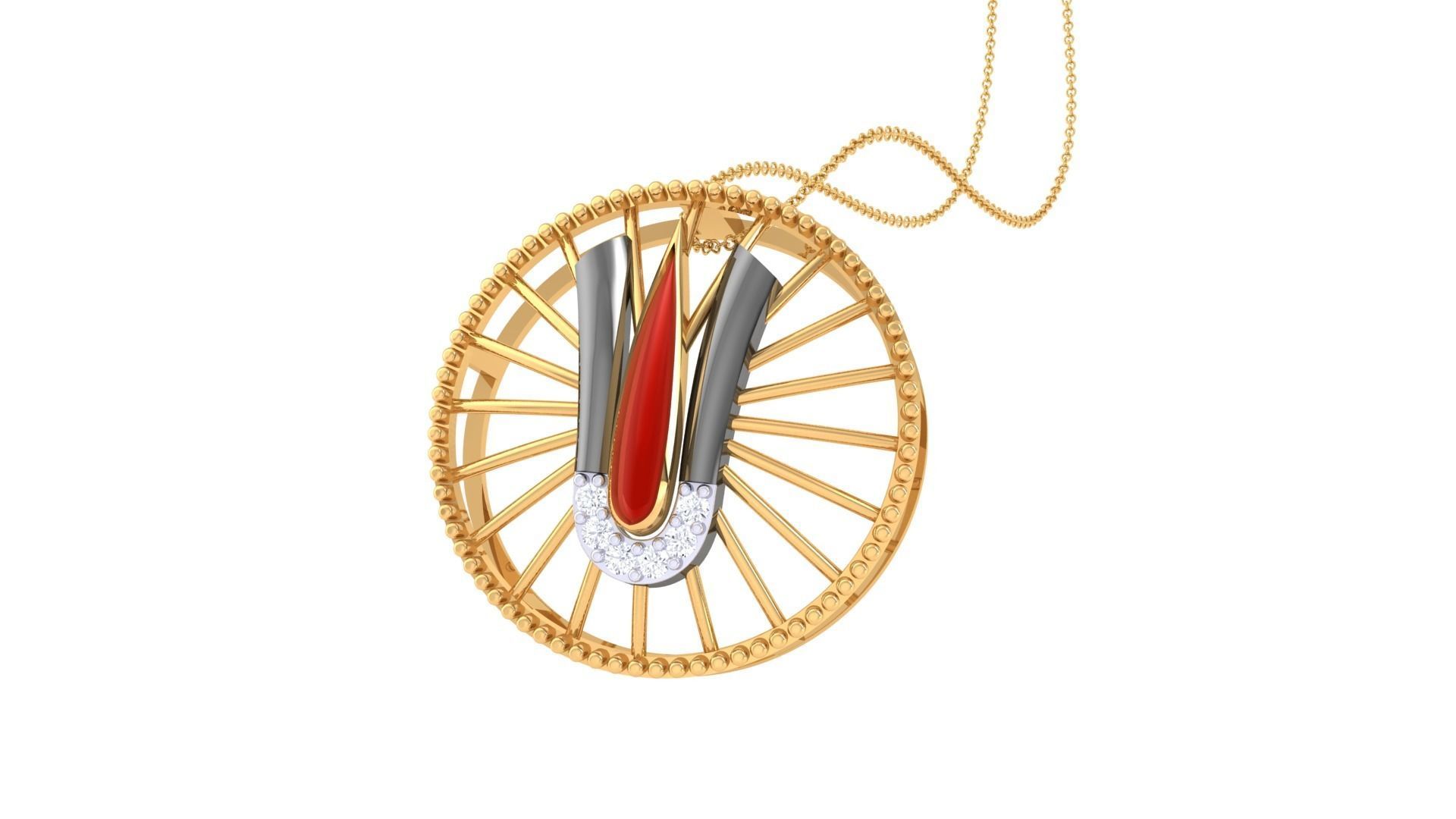 Tirupati Balaji Spiritual Pendant 3D print model_3