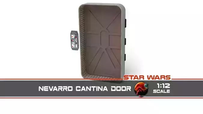 Nevarro Cantina Door 1-12 scale Blackseries  3D print model