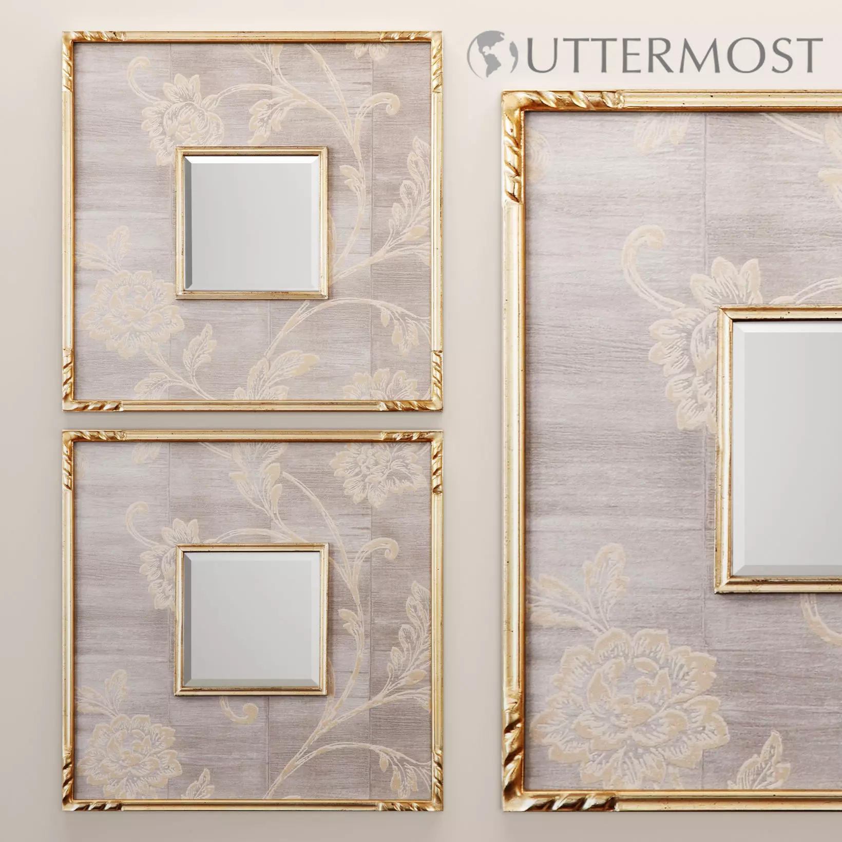 Evelyn Square Mirror Uttermost 3D 3D model