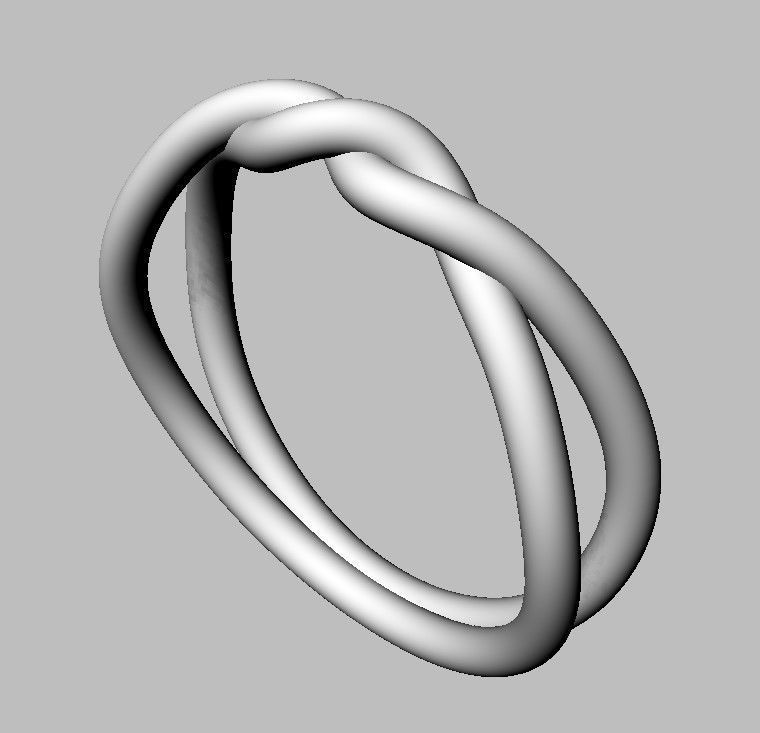 Knot Ring 3D print model_17