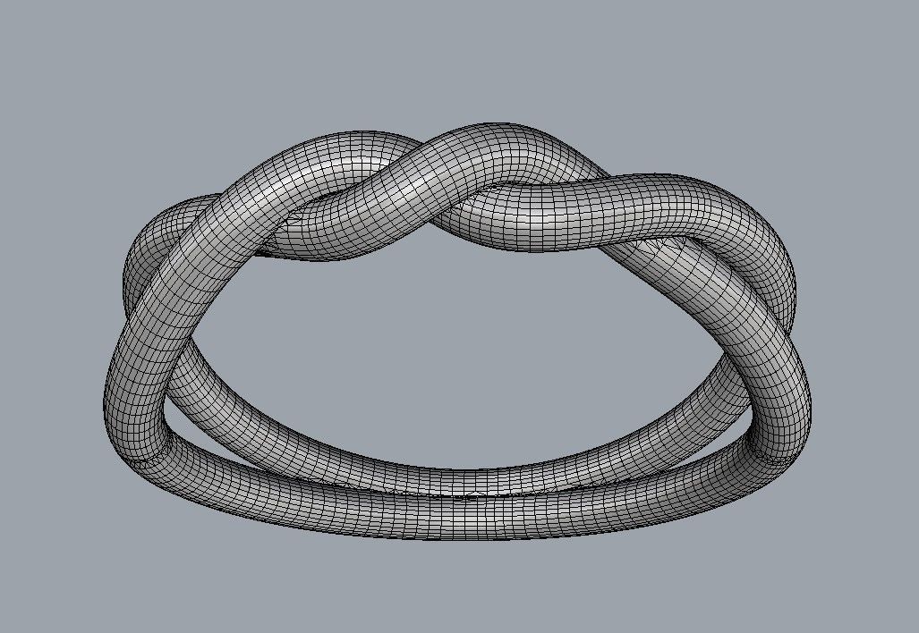 Knot Ring 3D print model_12