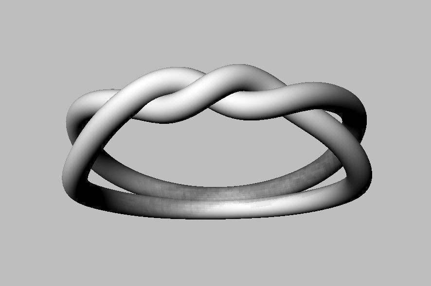 Knot Ring 3D print model_22