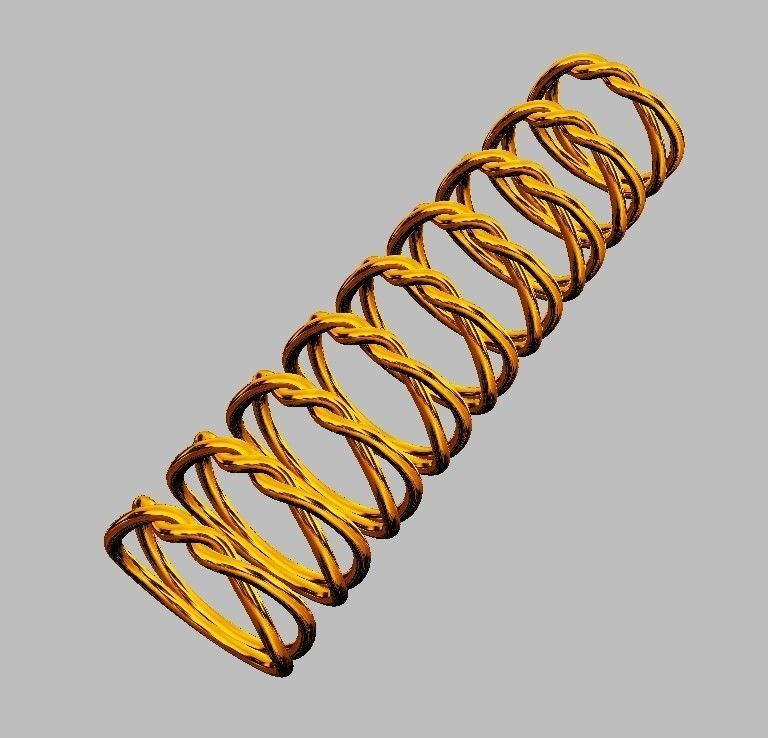 Knot Ring 3D print model_5