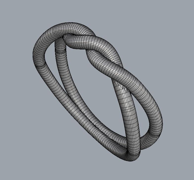 Knot Ring 3D print model_13