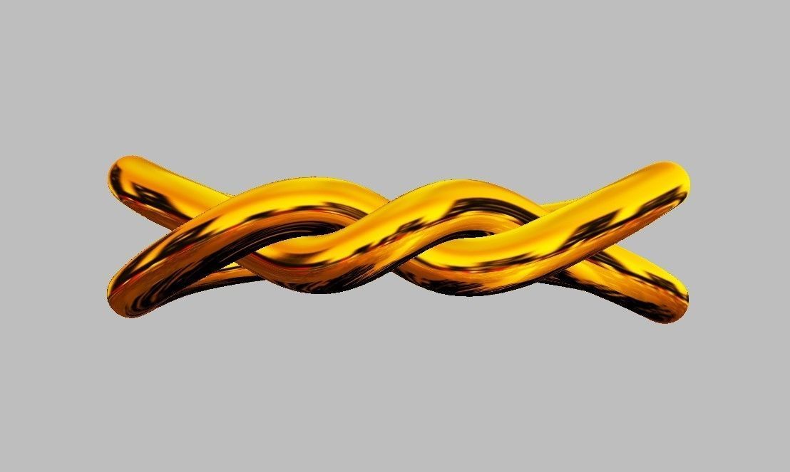 Knot Ring 3D print model_10