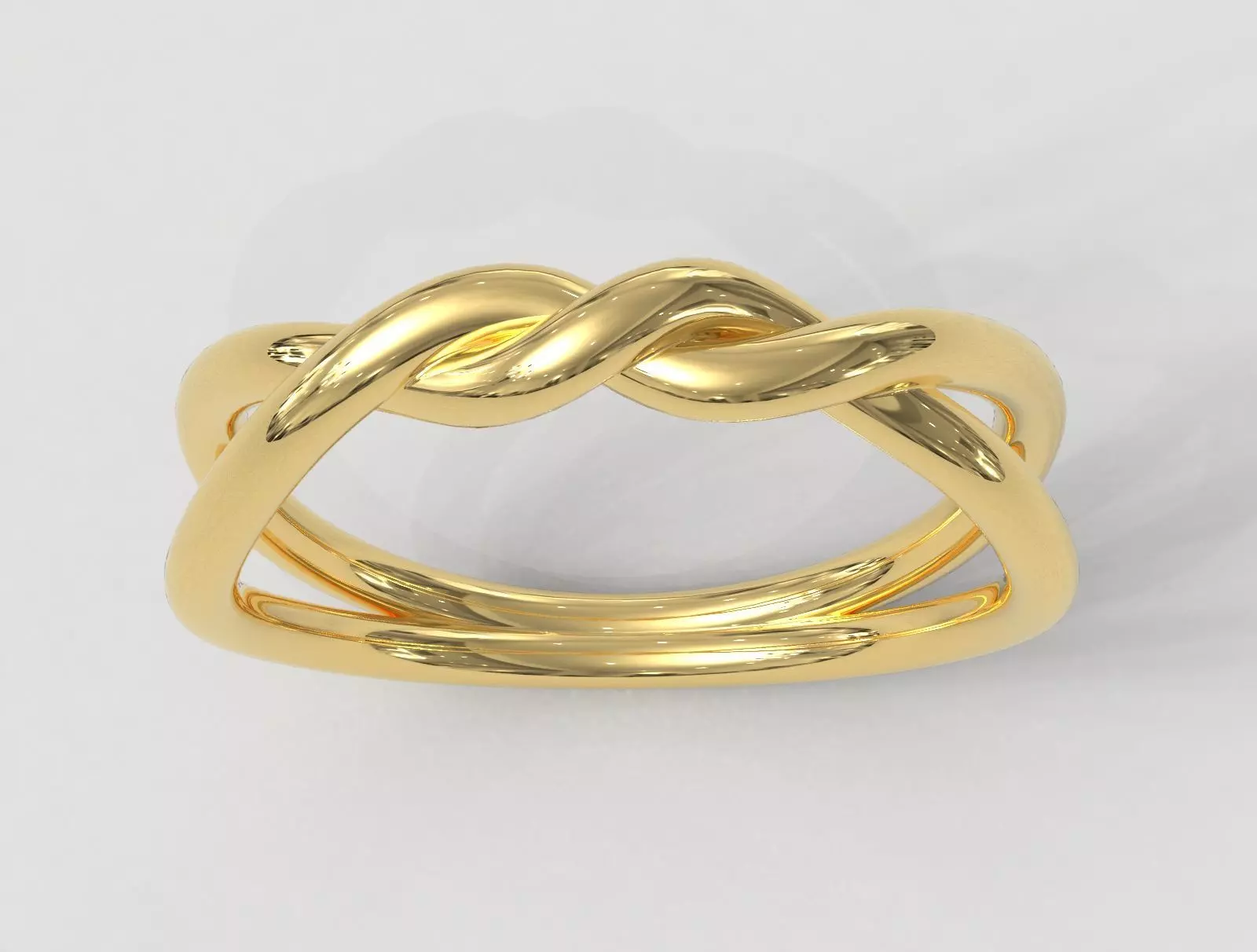 Knot Ring 3D print model_0