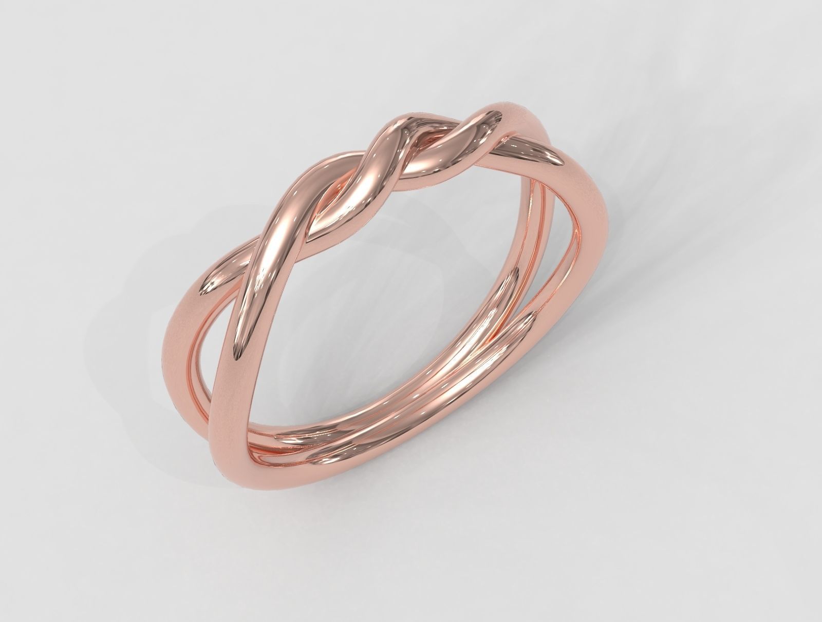 Knot Ring 3D print model_1
