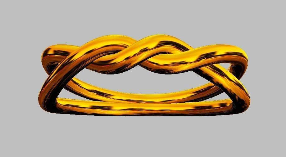 Knot Ring 3D print model_7