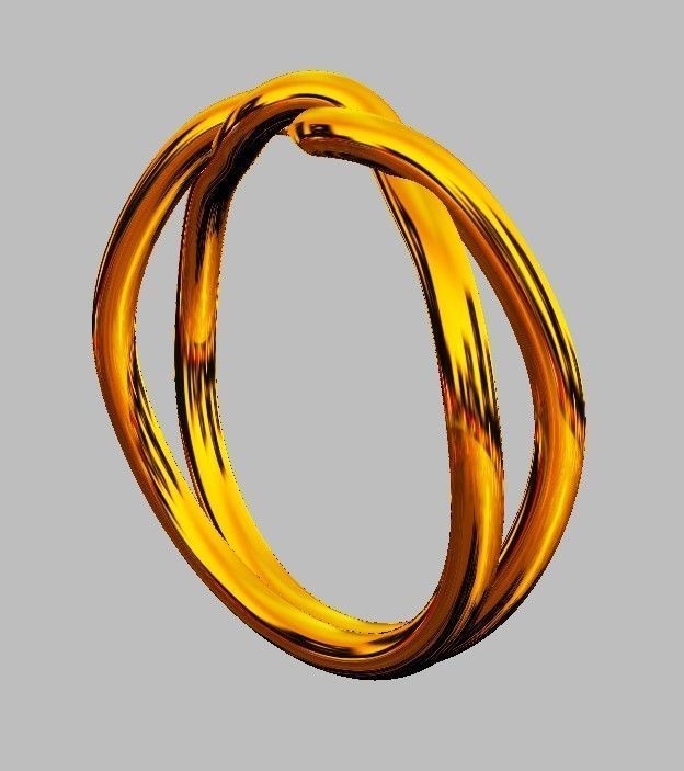 Knot Ring 3D print model_9