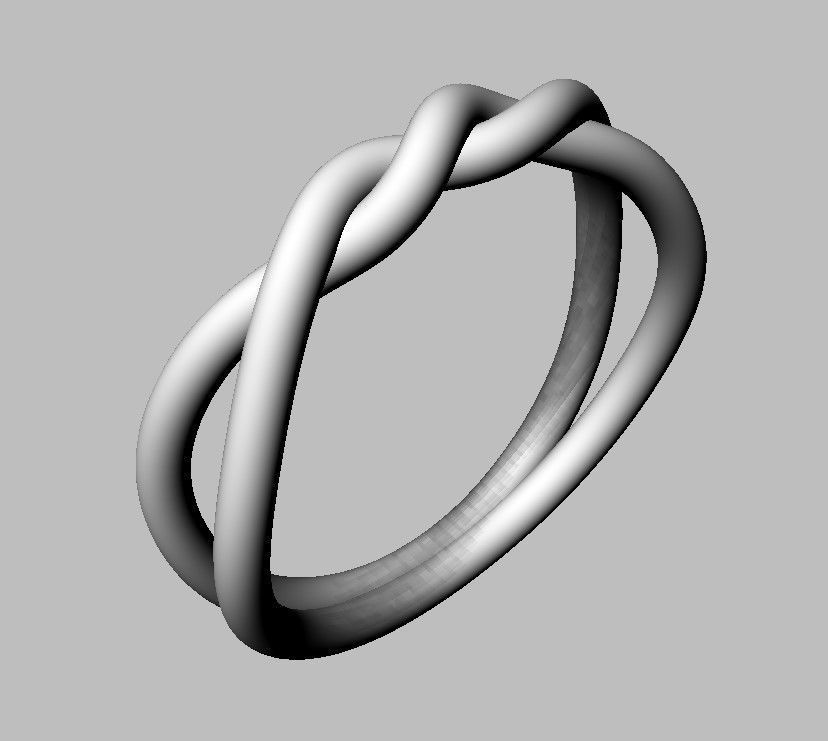 Knot Ring 3D print model_16