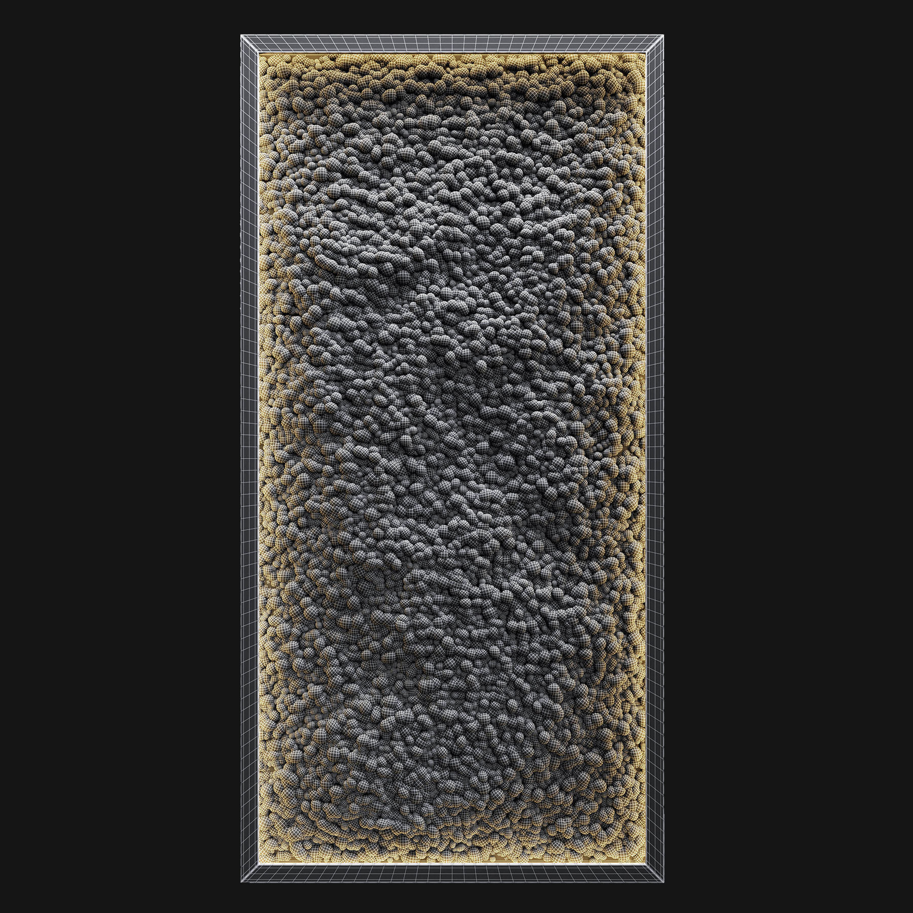 Phytowall with stabilized moss 3D model_4