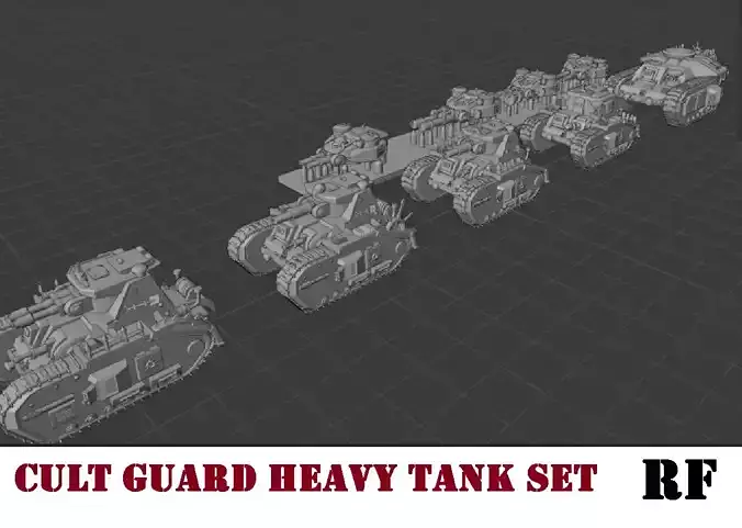 epic cult guard heavy tank models 6mm-8mm scale
