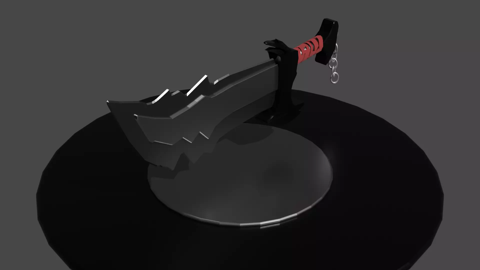 Blade Low-poly 3D model_0