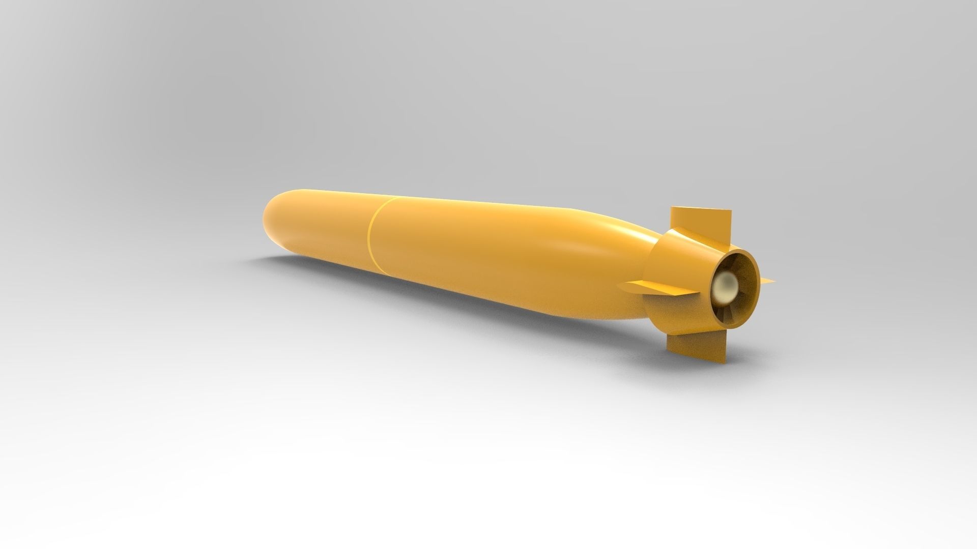 Type 97 light weight torpedo 3D print model_5