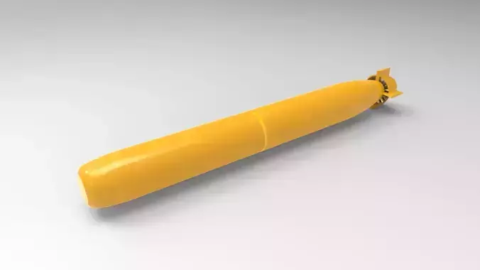 Type 97 light weight torpedo 3D print model