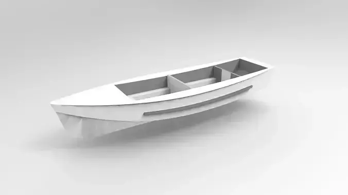 Monohull boat 3D print model