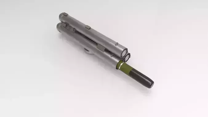 Torpedo With torpedo tube launcher 3D print model