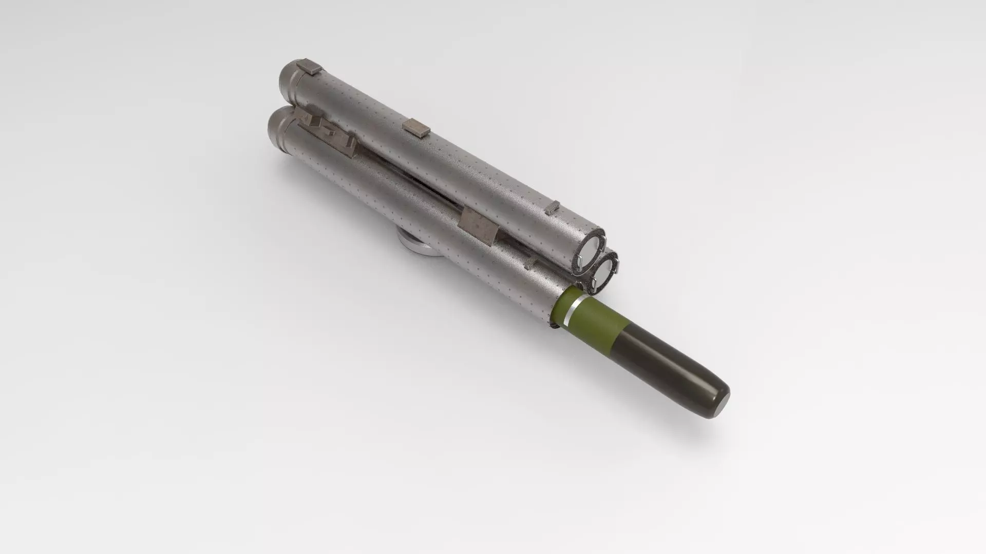 Torpedo With torpedo tube launcher 3D print model_0