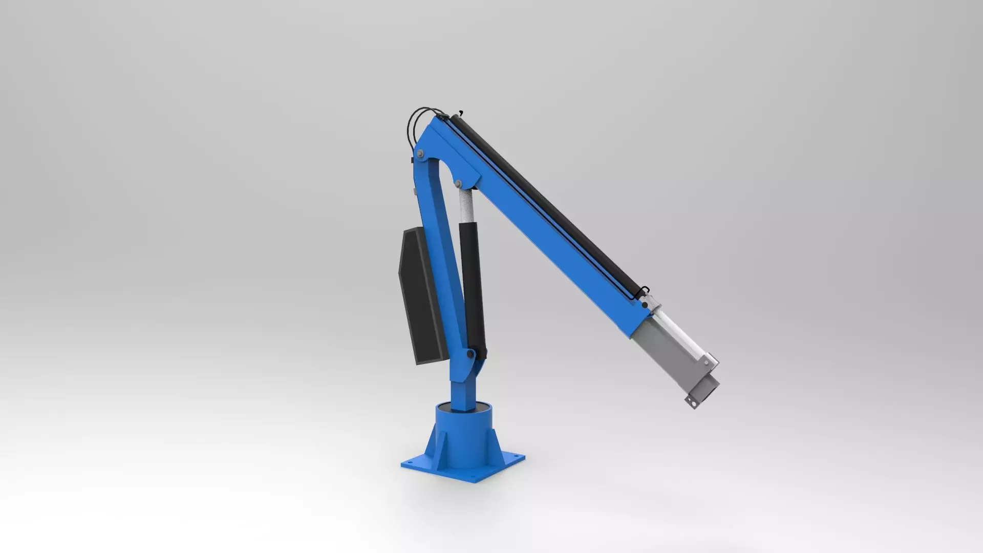 Industrial or deck crane 3D print model_0