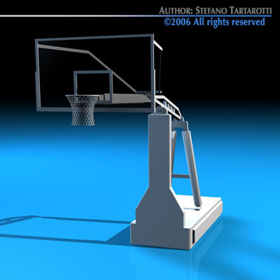 Basketball hoop 3D model_5