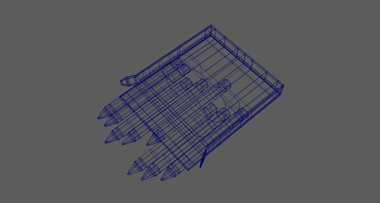 Crayon Box 3D model_5