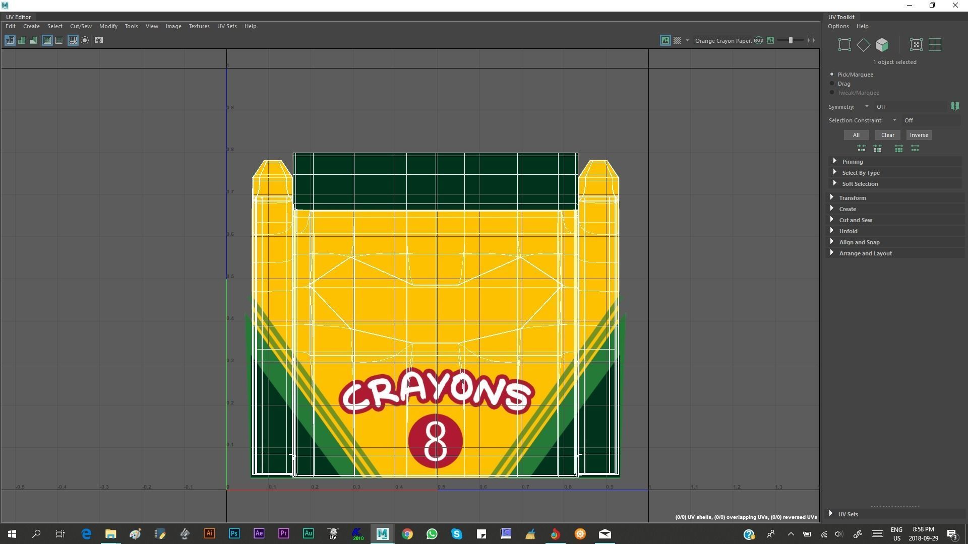 Crayon Box 3D model_3