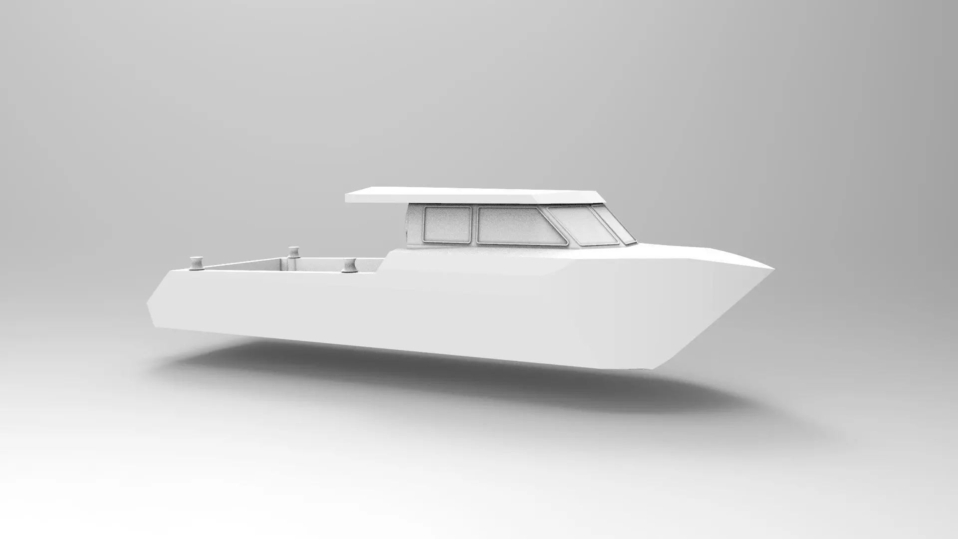 Boat hull 3D print model_0