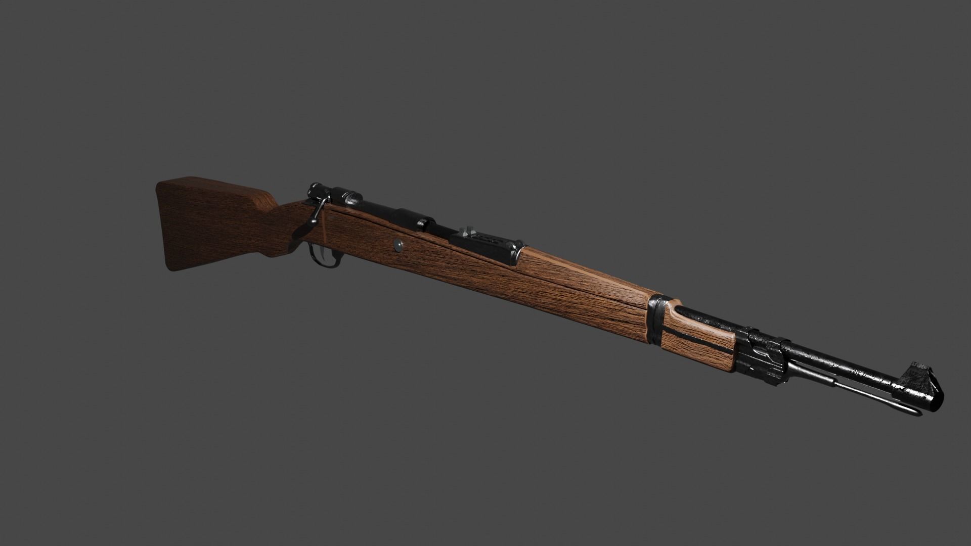 KAR98K  LOW POLY Low-poly 3D model_1