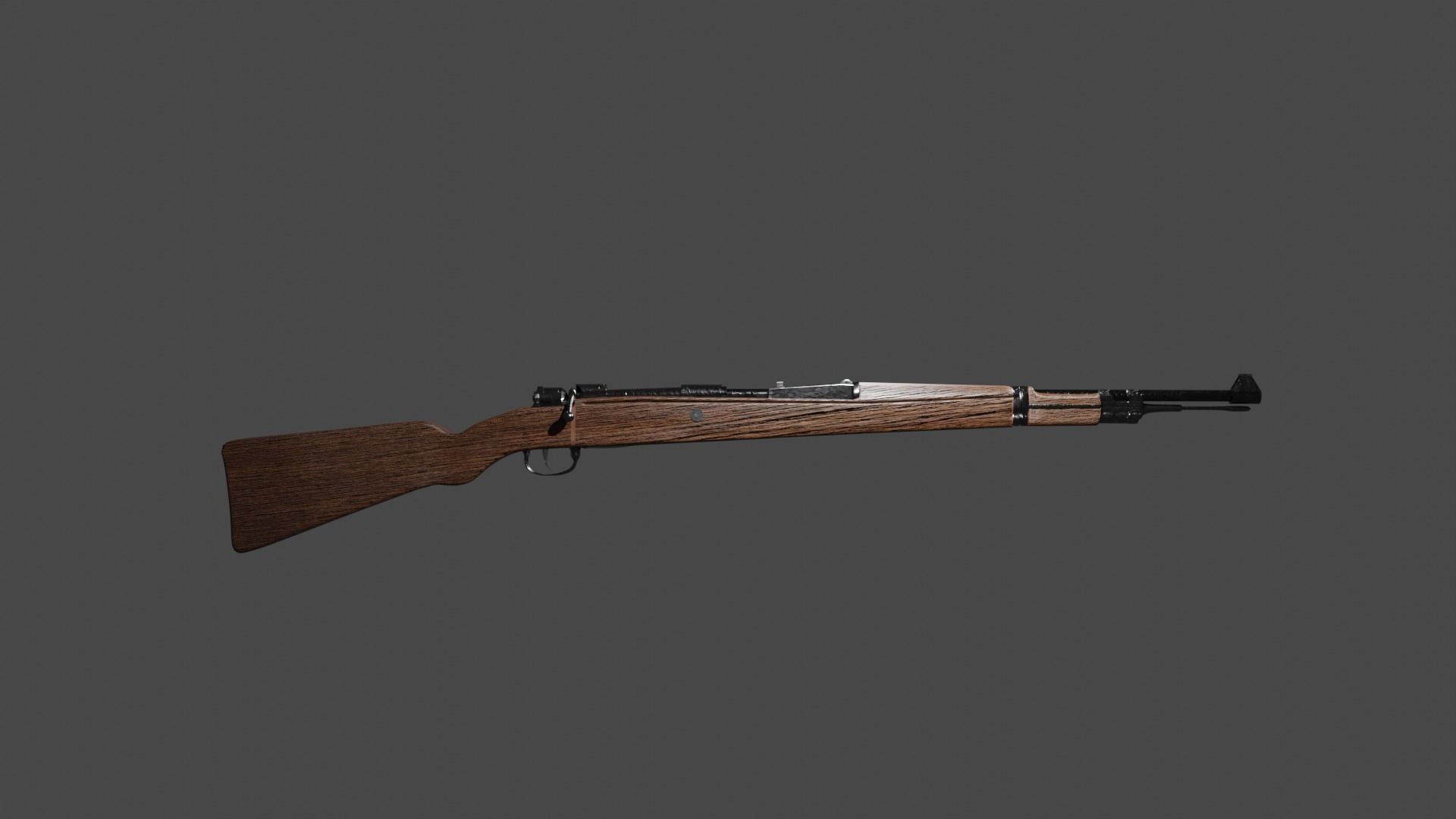 KAR98K  LOW POLY Low-poly 3D model_3