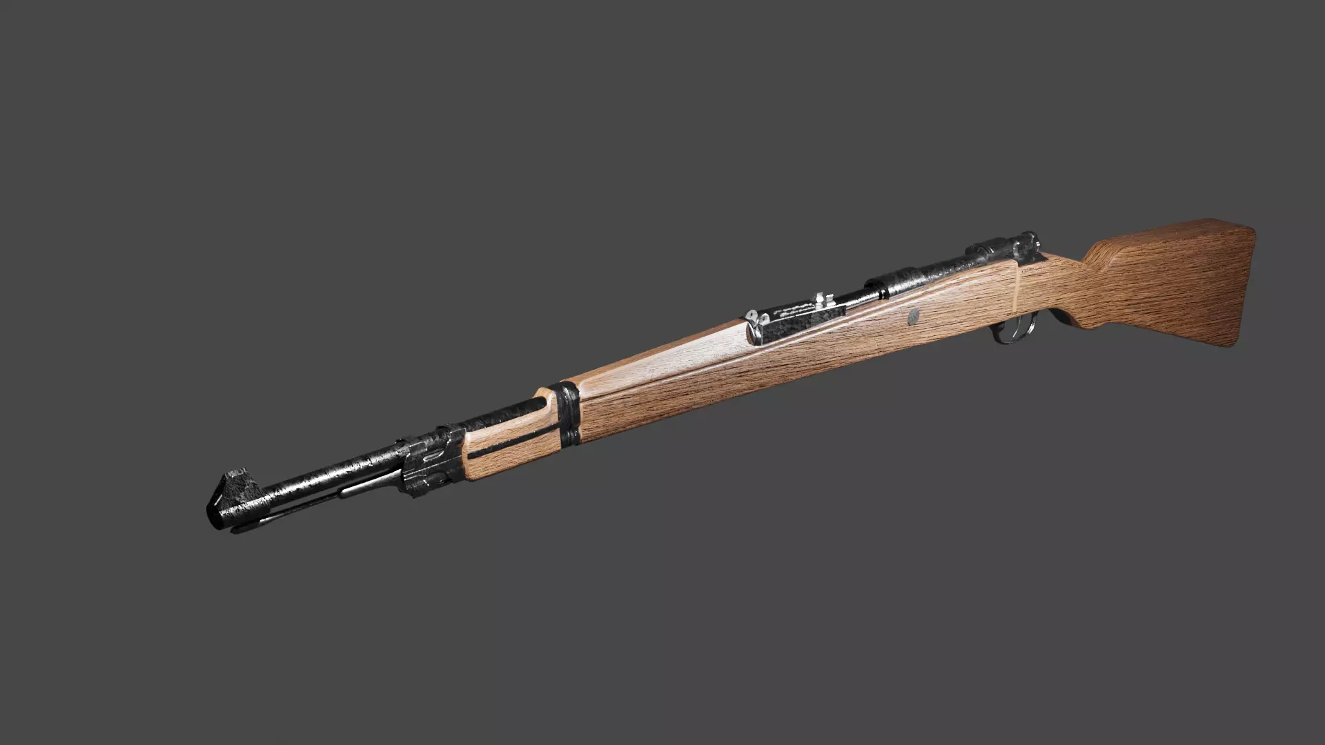KAR98K  LOW POLY Low-poly 3D model_0