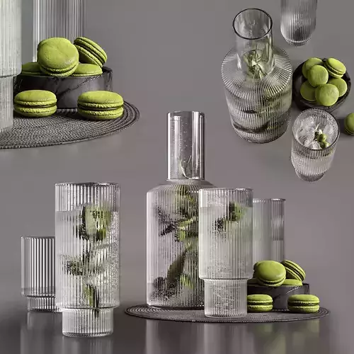 Ripple carafe with olives