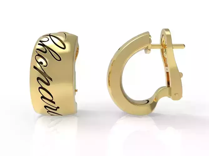 Chopard Earrings and Ring 3D print model