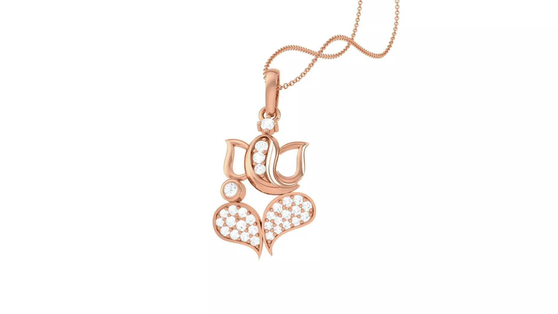 Spiritual Ganesha Pendant 3D print model_0