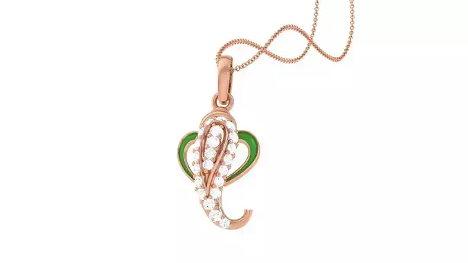 Spiritual Ganesha Pendant 3D print model