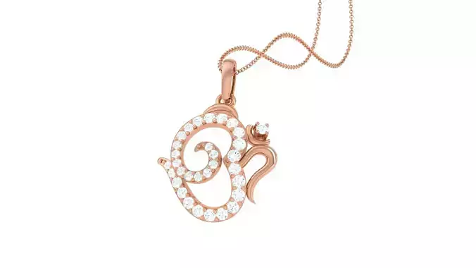 Spiritual Om Pendant 3D print model