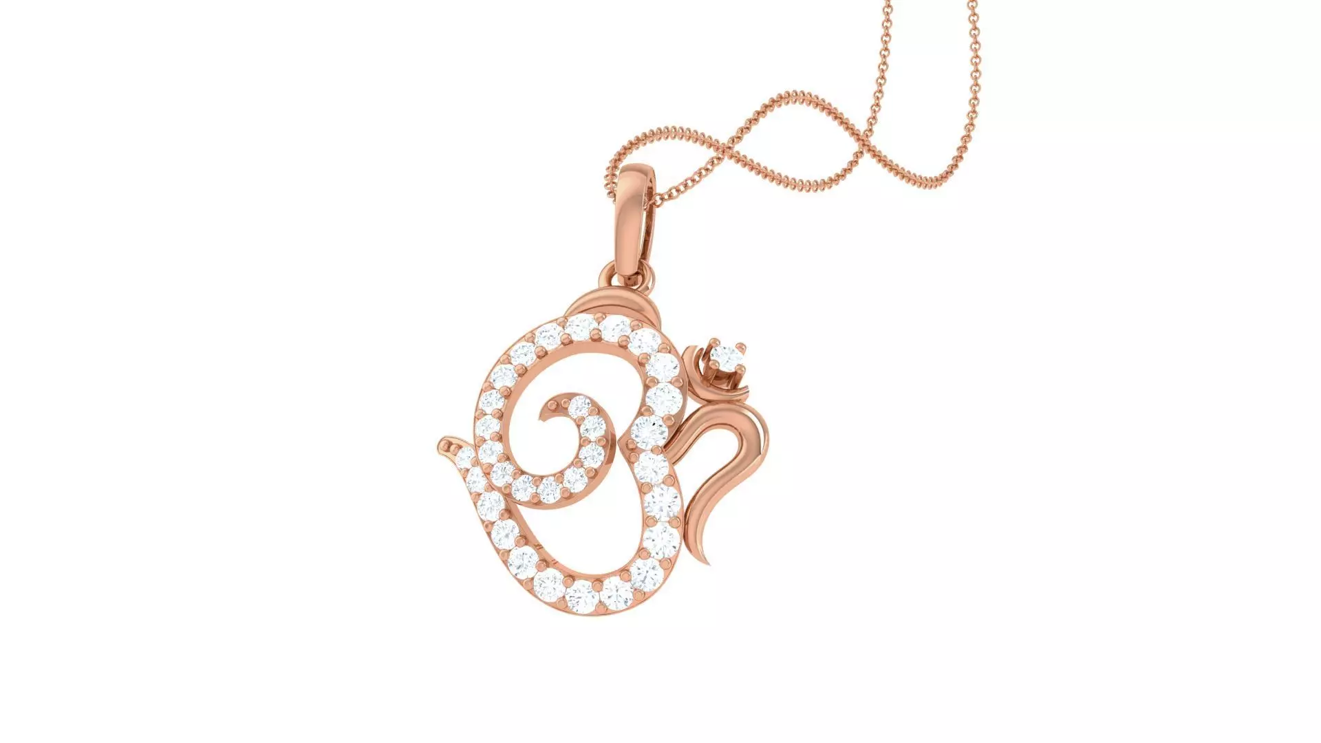 Spiritual Om Pendant 3D print model_0