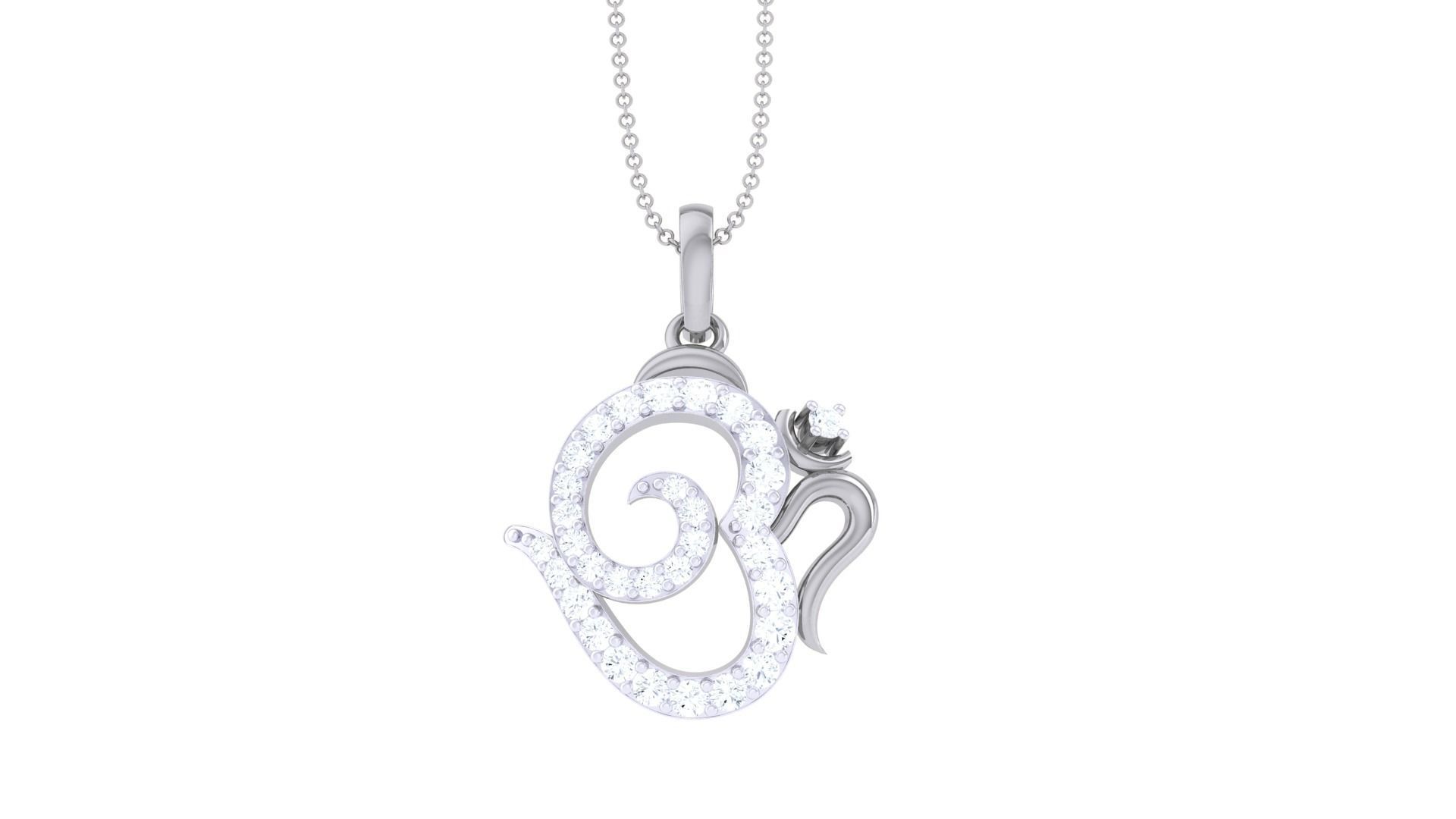 Spiritual Om Pendant 3D print model_8