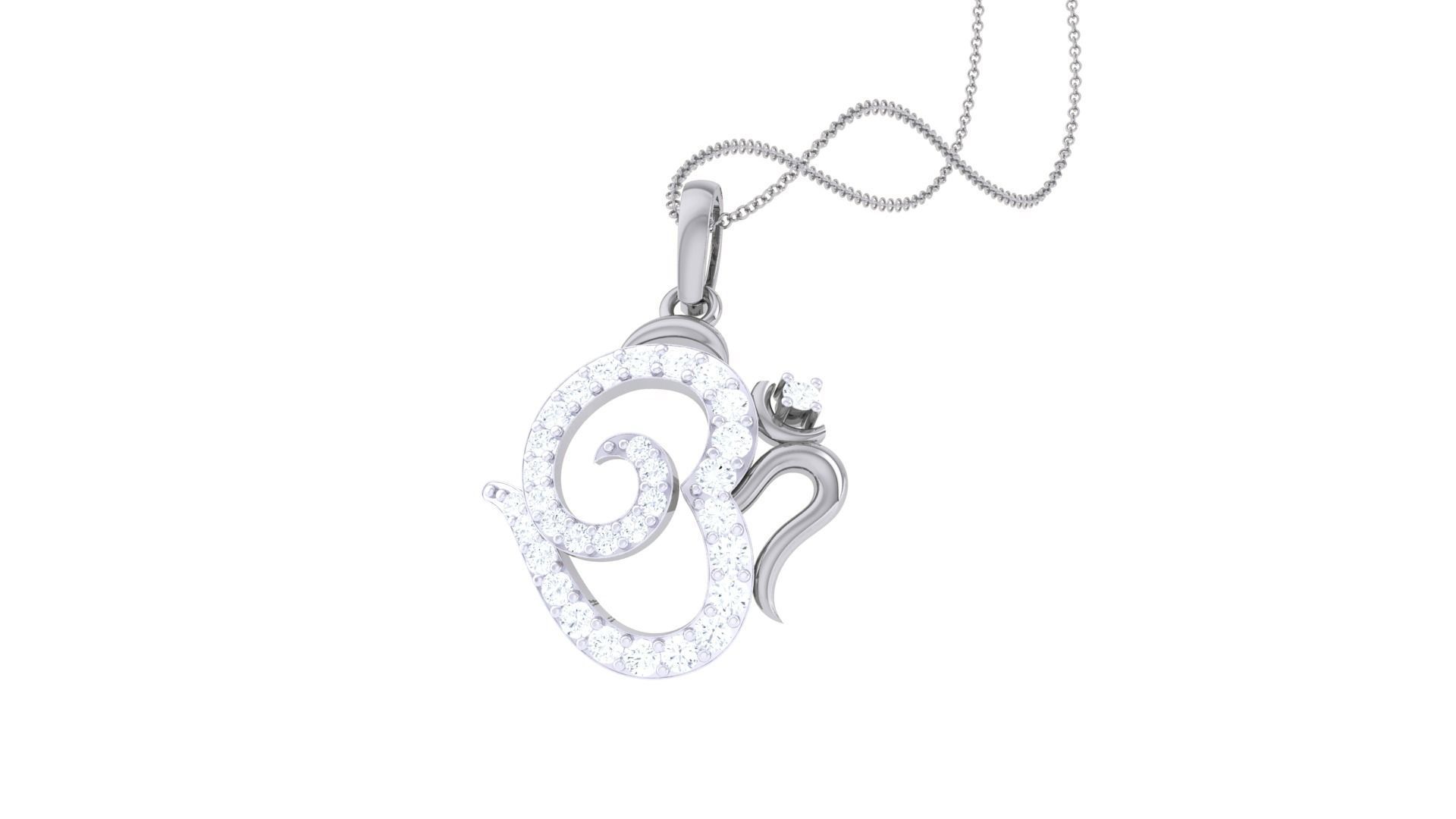 Spiritual Om Pendant 3D print model_5