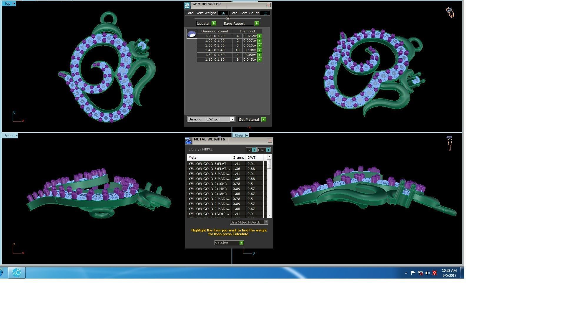 Spiritual Om Pendant 3D print model_3