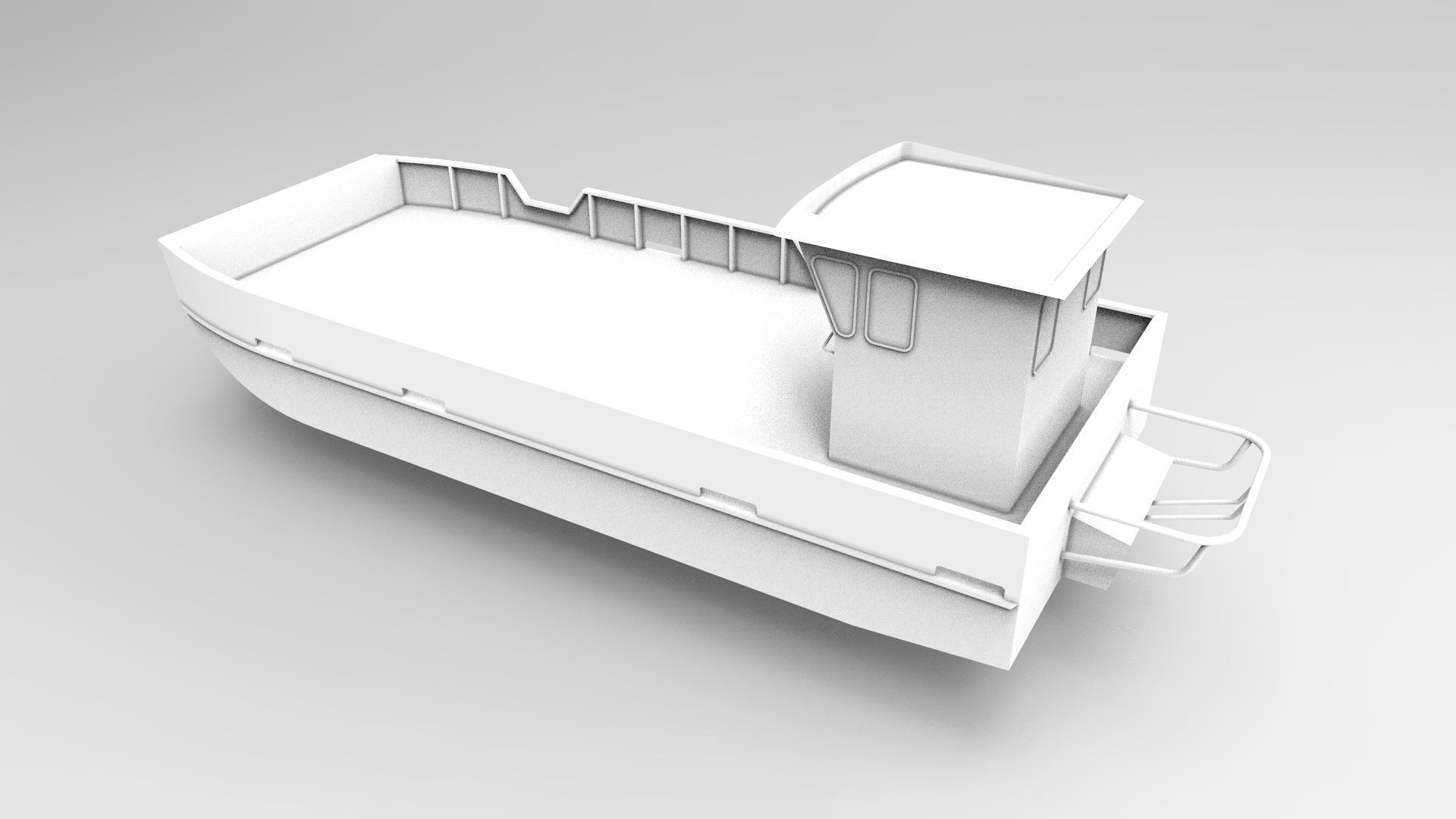 Catamaran Boat 3D print model_3