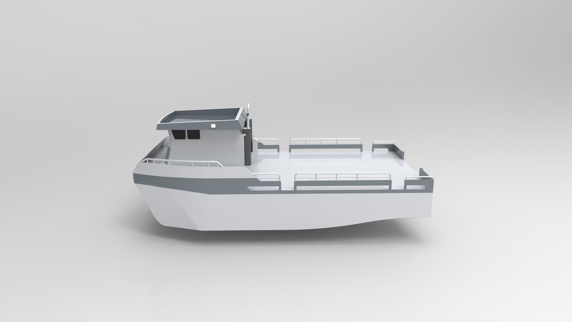 Catamaran Boat 3D print model_1