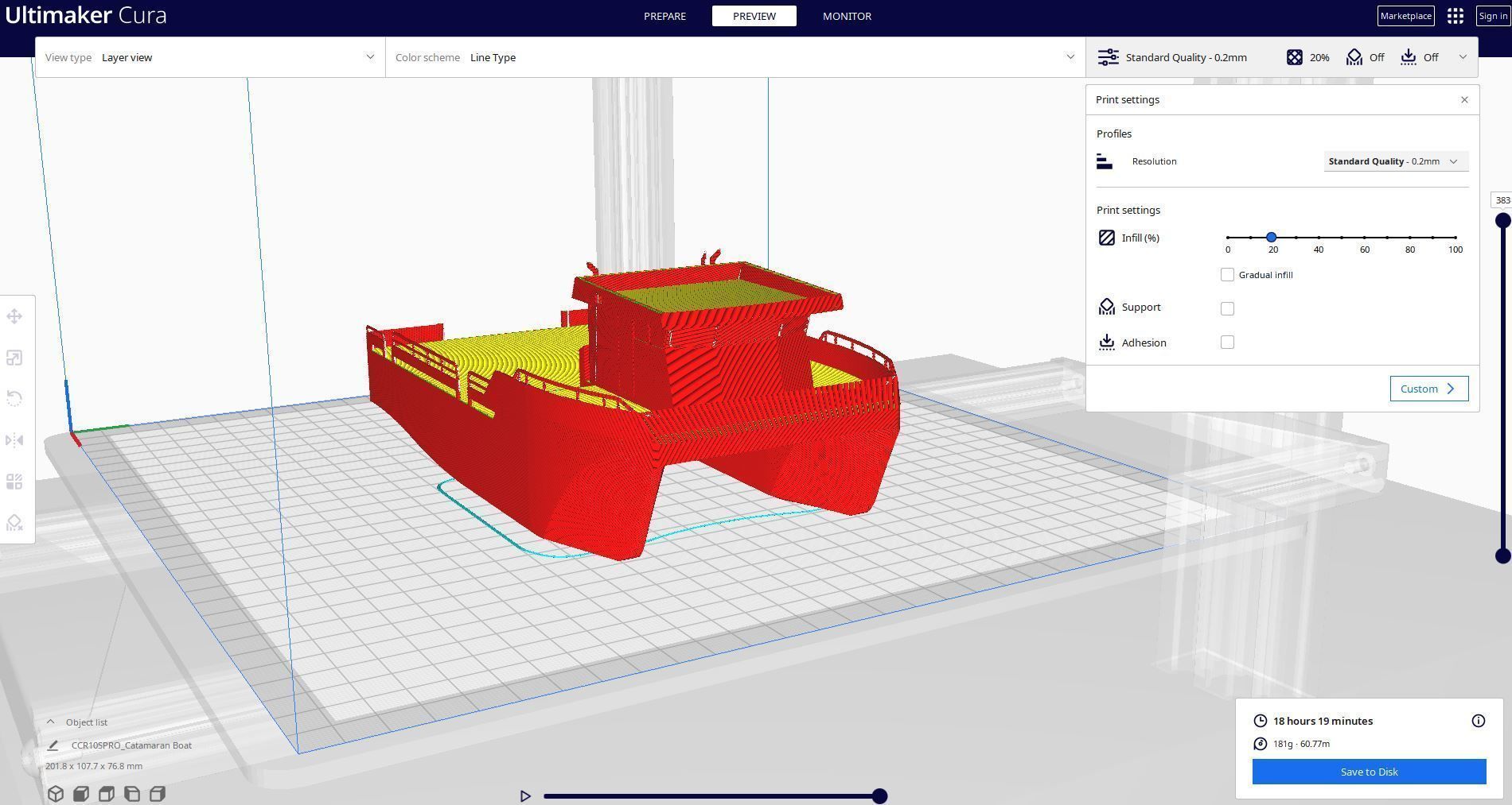 Catamaran Boat 3D print model_2