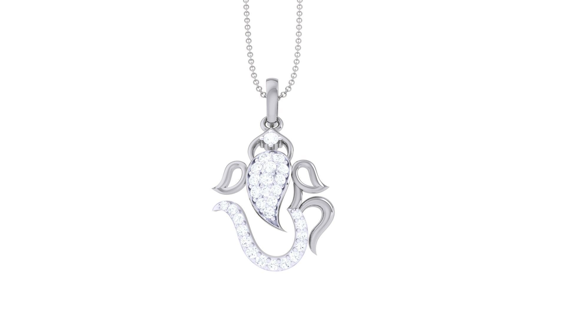 Spiritual Ganesha Pendant 3D print model_9