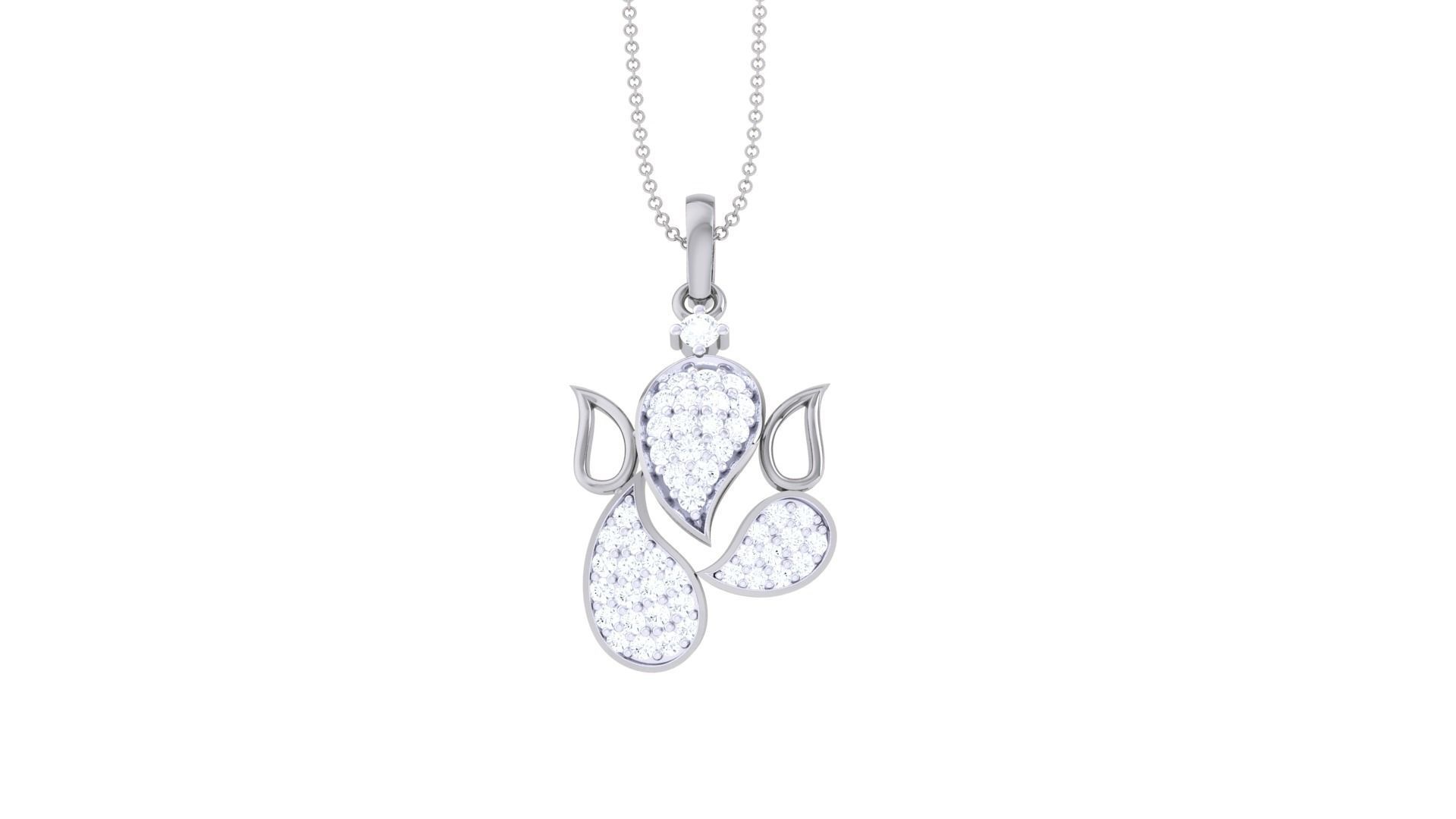 Spiritual Ganesha Pendant 3D print model_7