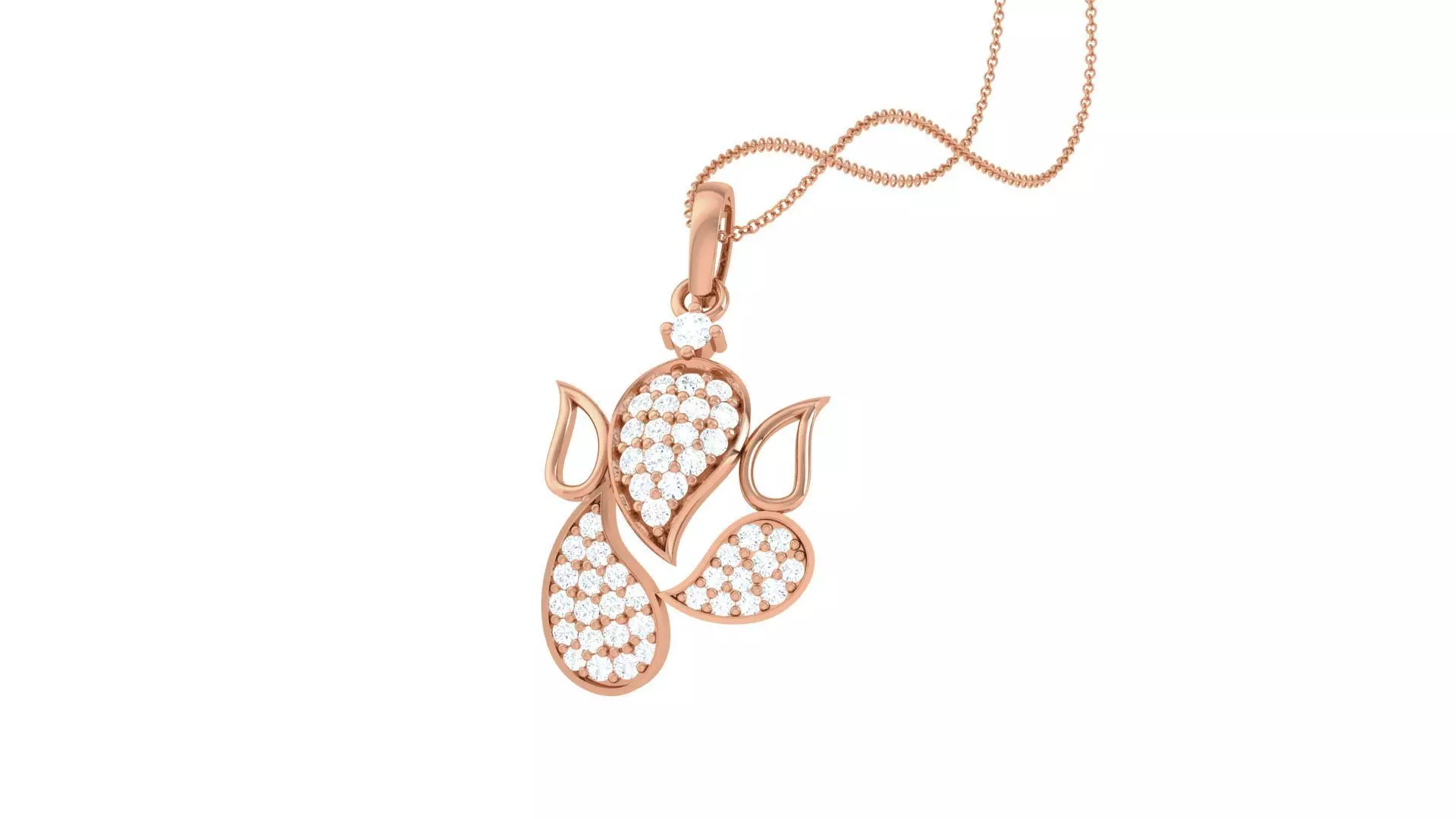 Spiritual Ganesha Pendant 3D print model_0