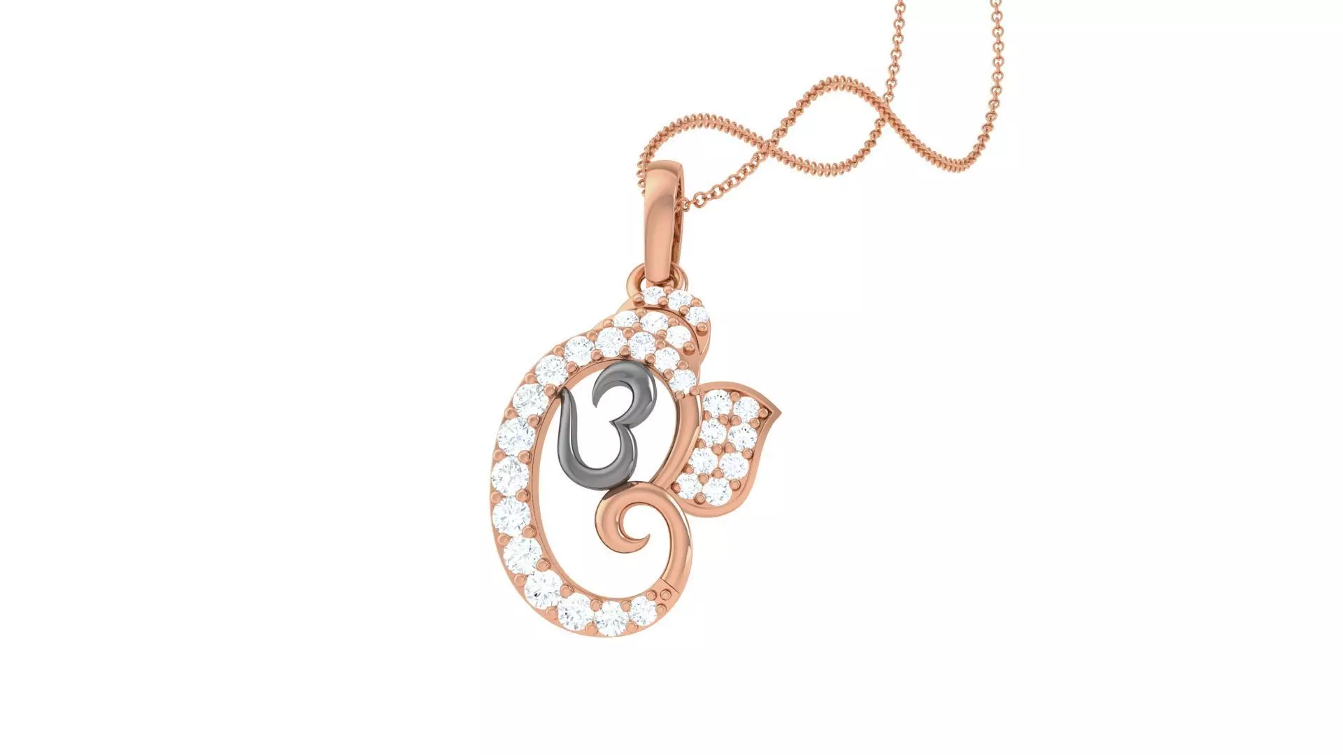 Spiritual Ganesha Pendant 3D print model_0