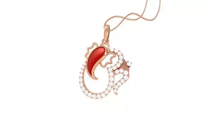 Spiritual Ganesha Pendant 3D print model