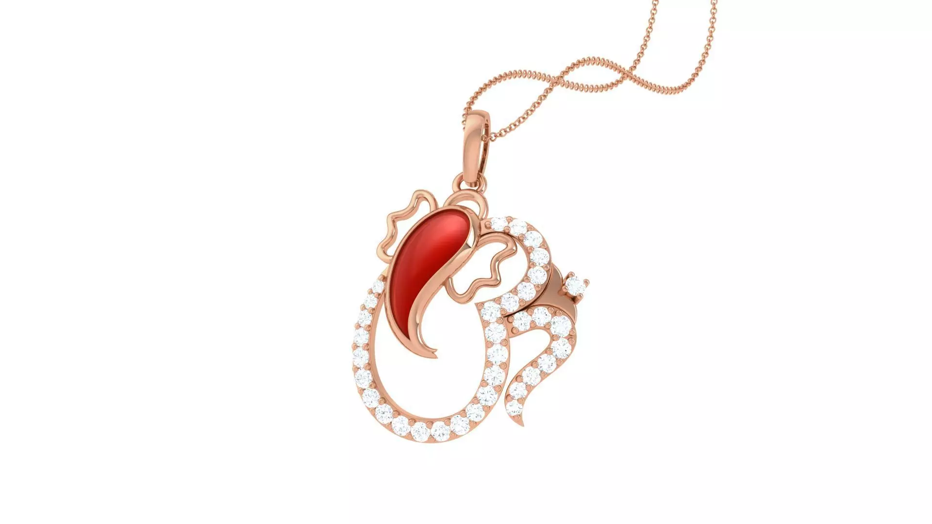 Spiritual Ganesha Pendant 3D print model_0