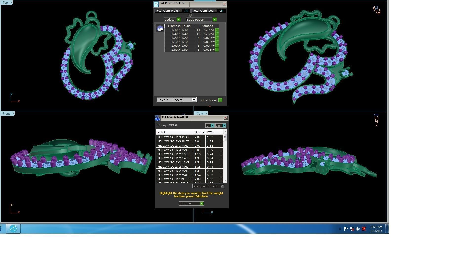 Spiritual Ganesha Pendant 3D print model_3