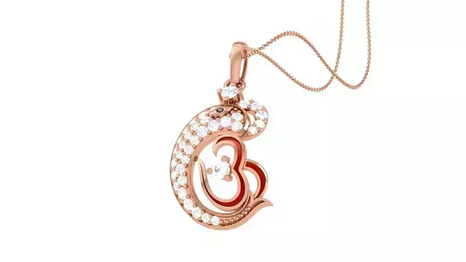 Spiritual Om Pendant 3D print model